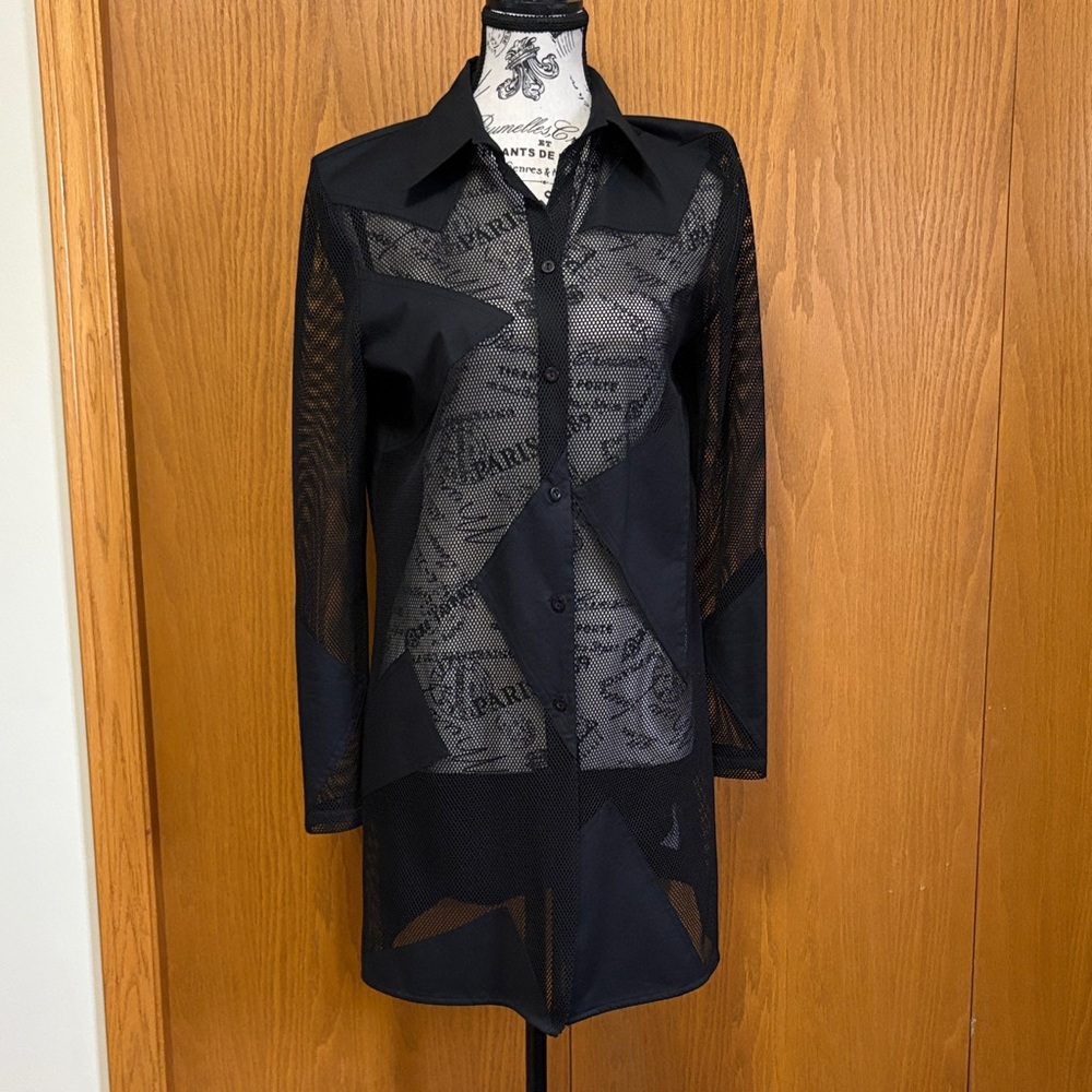 Black Sheer Women's Tunic